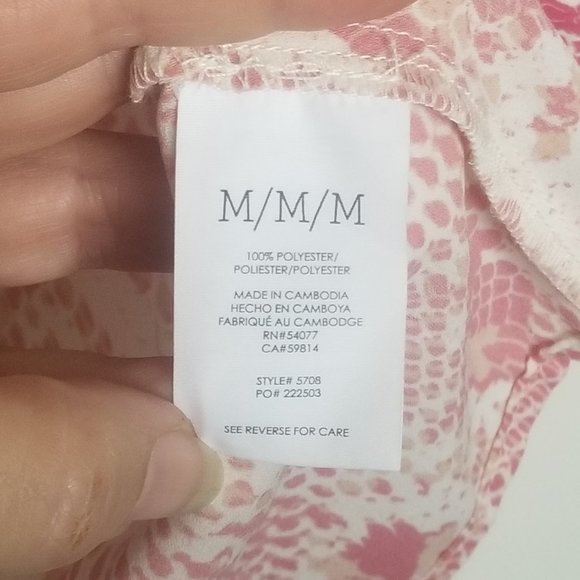 EUC CAbi Bethany Snake Print Blouse Size Medium - Picture 4 of 5